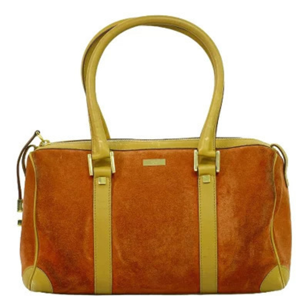 Gucci Suede Leather Boston Orange
